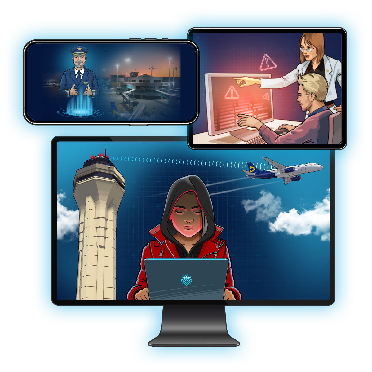 Scandlearn-cyber-security-device-collage