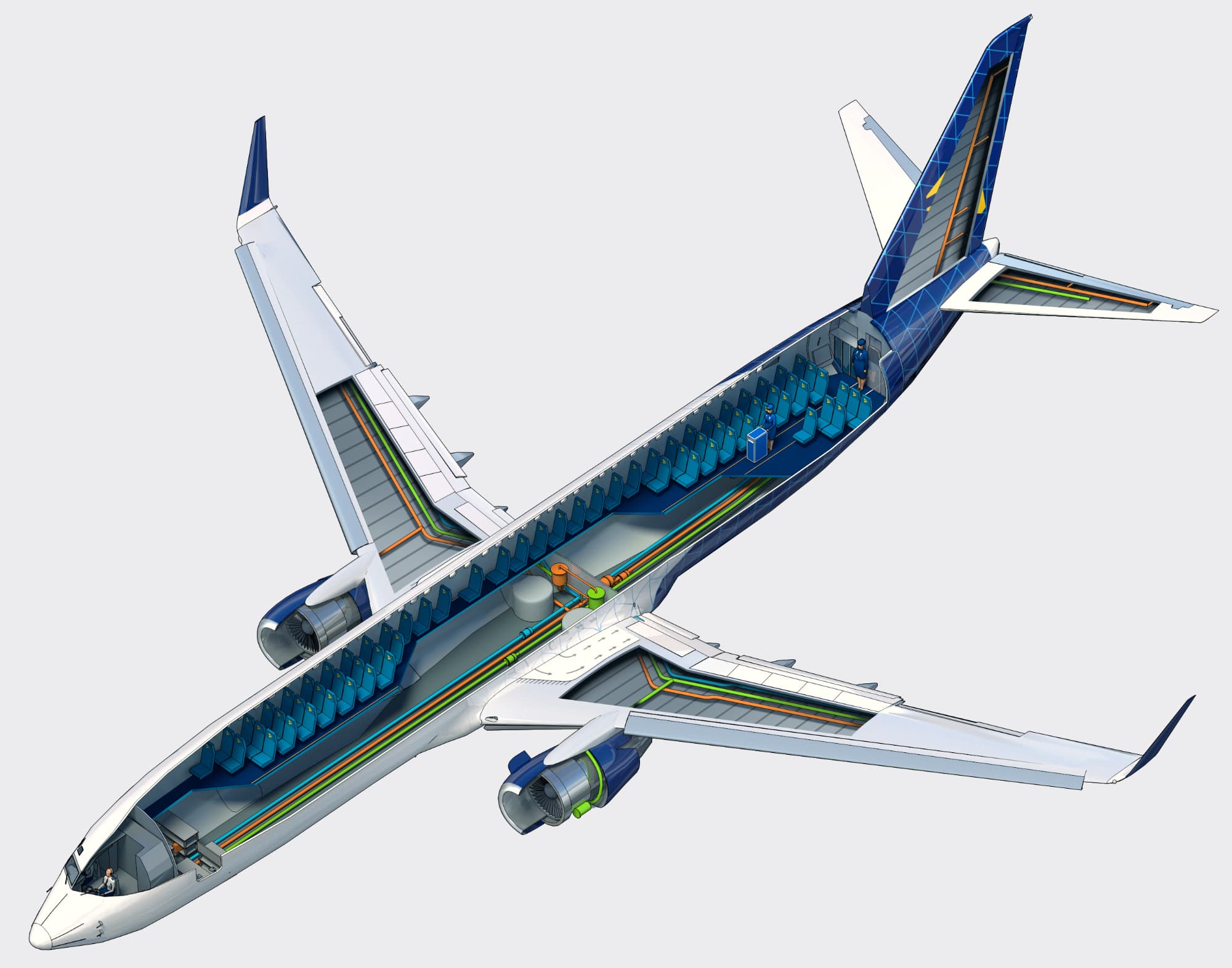 Scandlearn aviation training b737  hyrdaulics output