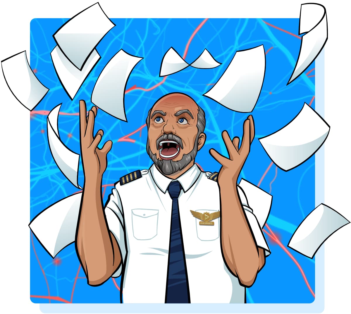 Scandlearn aviation training crm flight crew carl stressed