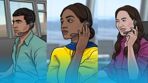 Portraits of ATC personnel from different countries